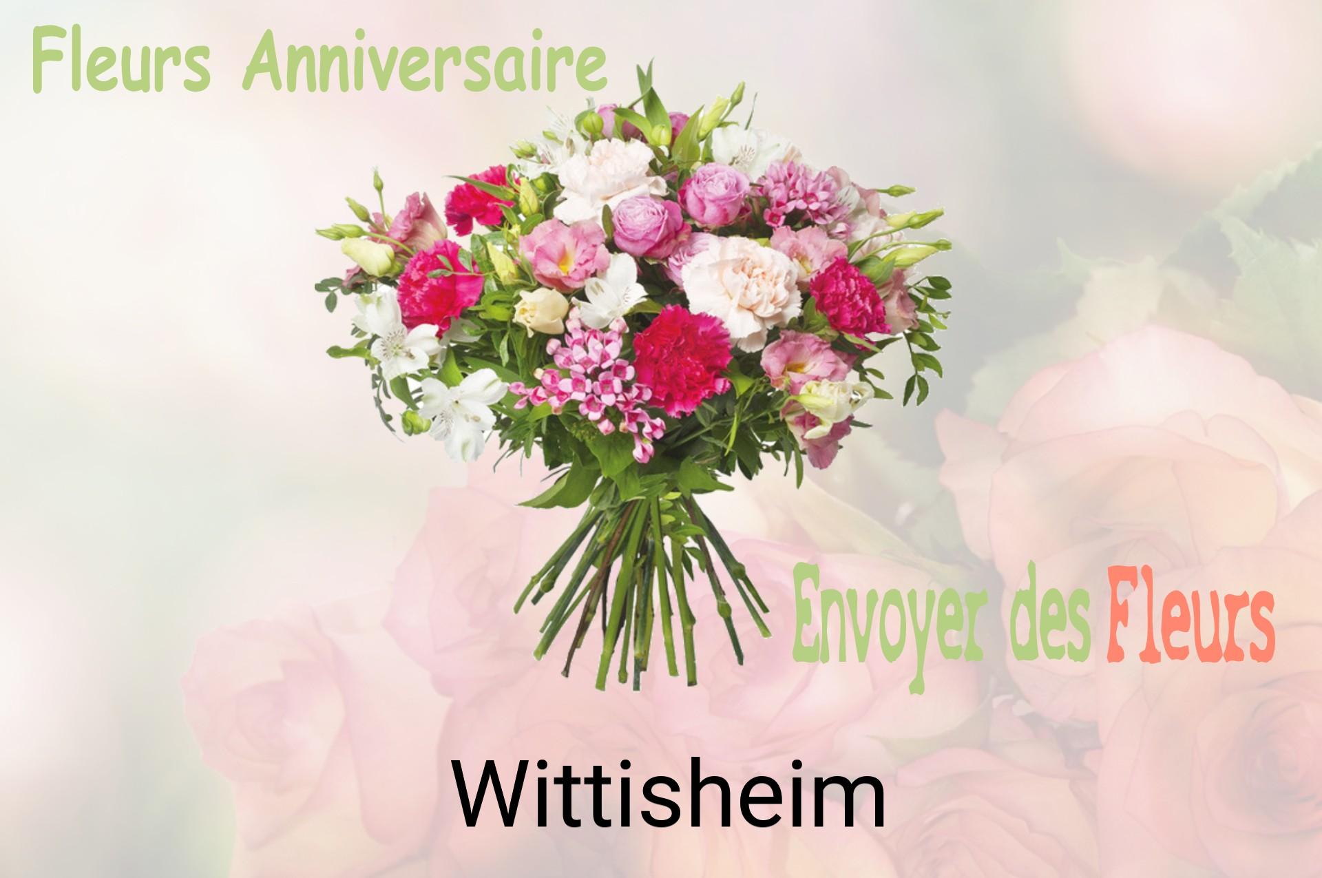 Bouquet de fleurs d’anniversaire livré à Wittisheim