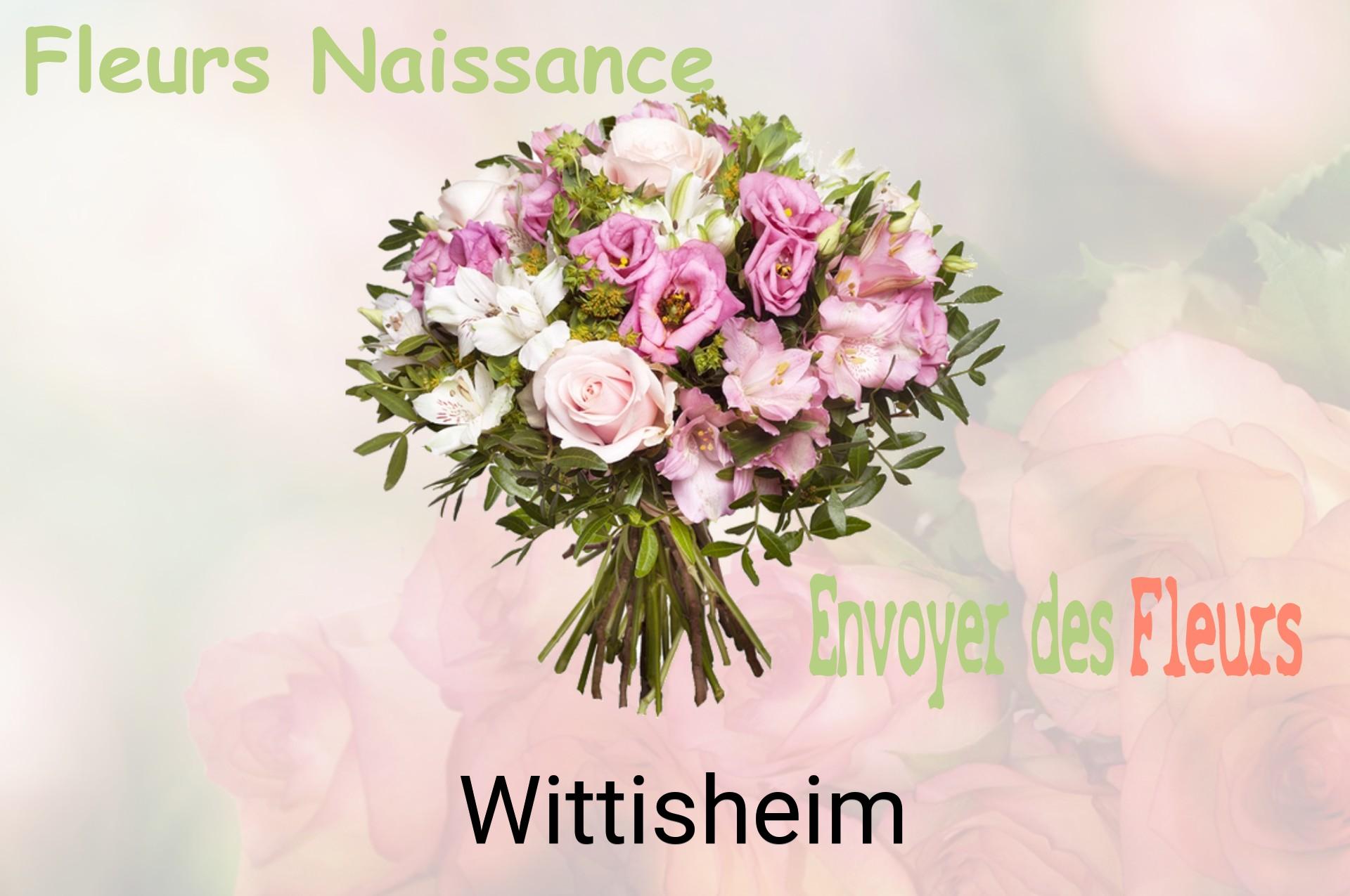 Bouquet de fleurs de naissance livré à Wittisheim